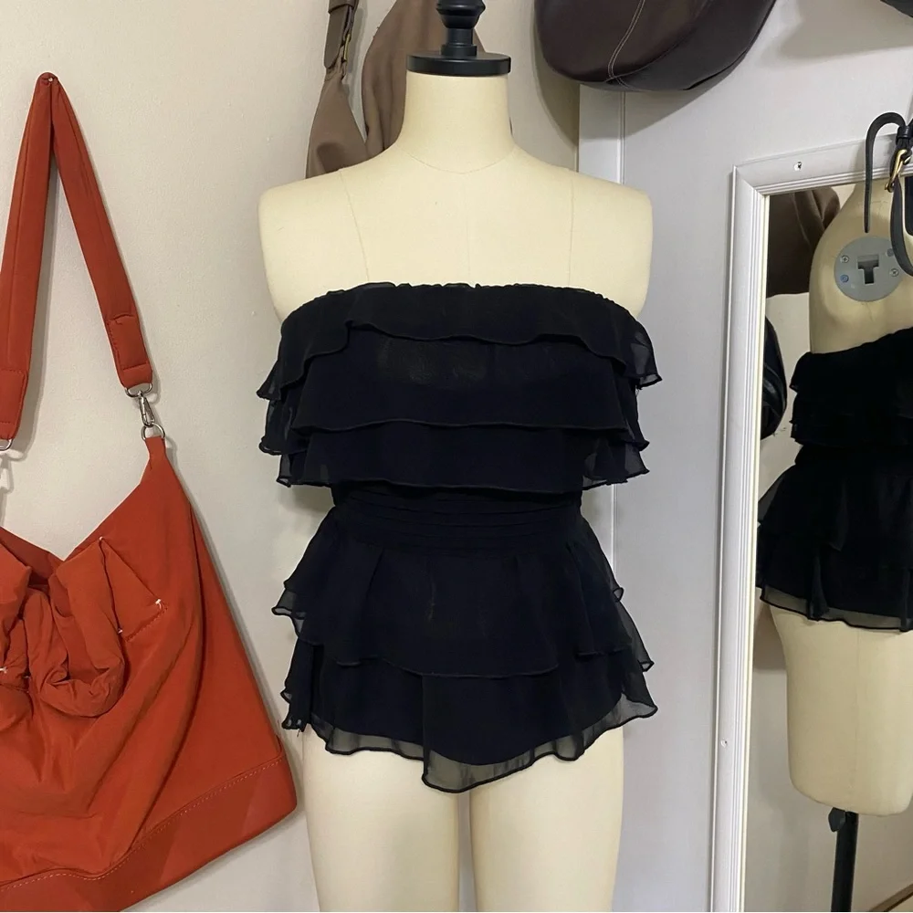 Bebe Ruffle Top - Picture 2 of 8